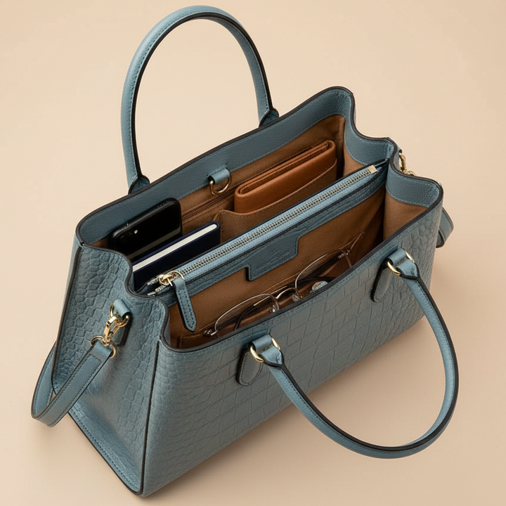 Zara Sac à Bandoulière en Cuir